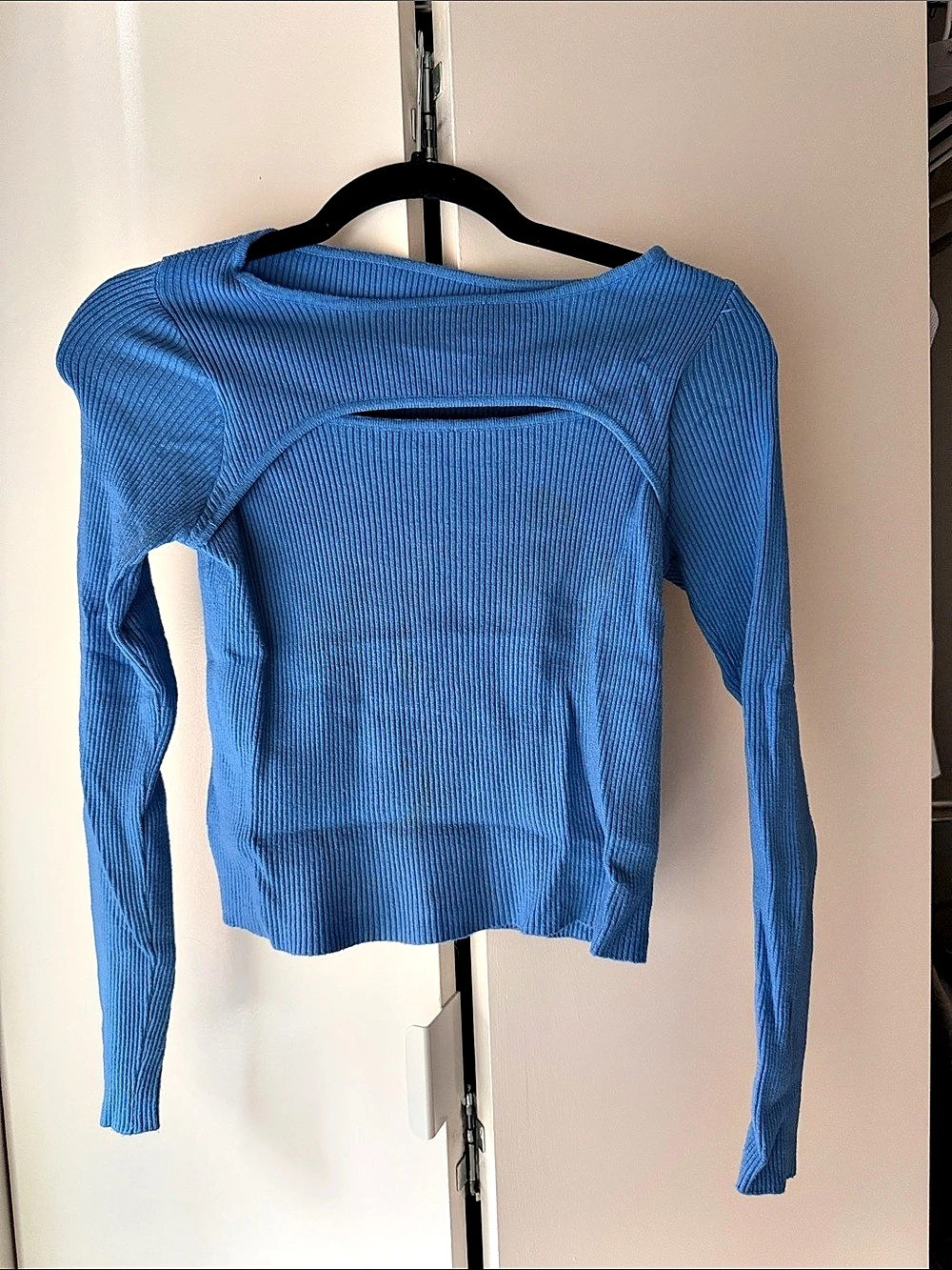 Blue Long Sleeve Top